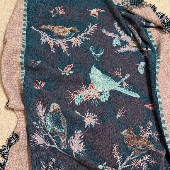 Bird-Themed tapestry throw - Picture 5 of 5